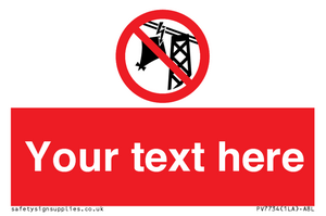 Custom prohibition do not fly kites near overhead electrical power lines